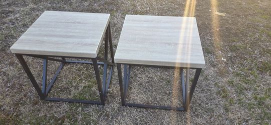 2 Small Wooden Tables