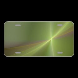 License Plate Novelty Car Front Fractal Green Texture Background