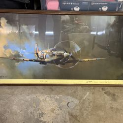 Barrie A.F. Clark “Spitfire” Painting 