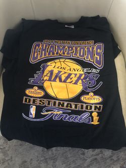 2004 Western Conference Champions Lakers Shirt Size Medium 