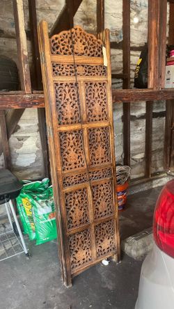 4 Panel Wooden Room Divider
