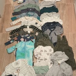 Please See Each Pic Set 0-3 And 3-6 Months Cold Weather Clothes