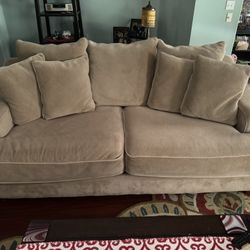 Beige Sofa 8 Ft Wide By 4 Ft Deep