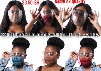 Face Shield Glasses Wholesale Min Order 25 Units