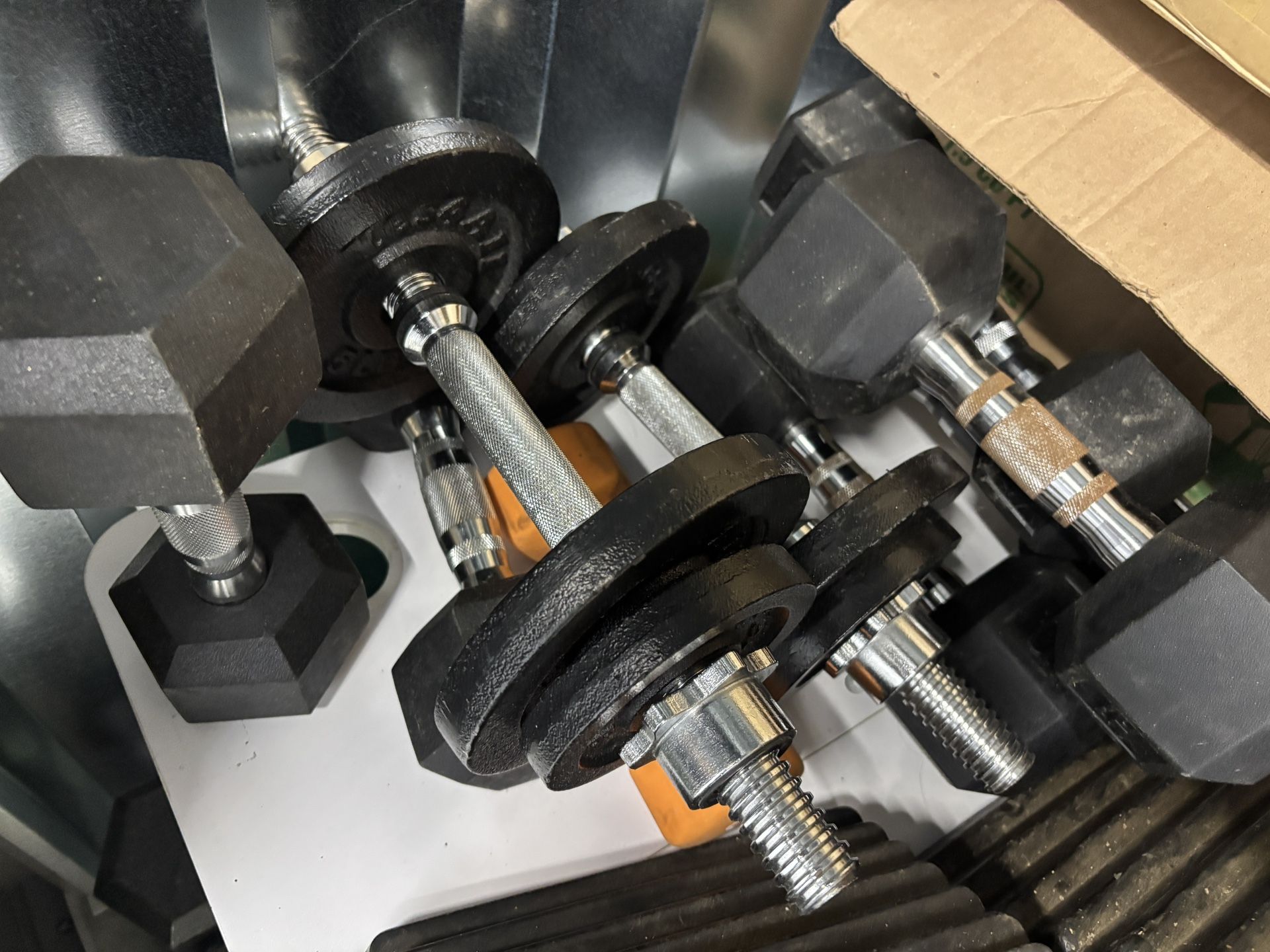 All Kind Of cast iron hex dumbbells