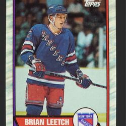 1989/90 Topps #136  Brian Leeth NHL Rookie Card 