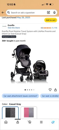 Evenflo Pivot Travel System - stroller + car seat