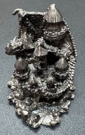 Pewter Castle with Dragon just $25 xox