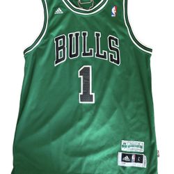 Derrick Rose Bulls NBA St Patricks Day Jersey Size Large