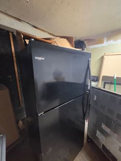Whirlpool  black refrigerator