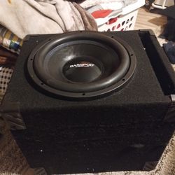 Menace Bass Pro Subwoofer Box And Sub