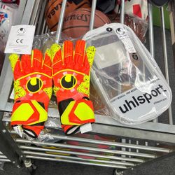 Pro Soccer Goalie Gloves Size 9 uhlsport 
