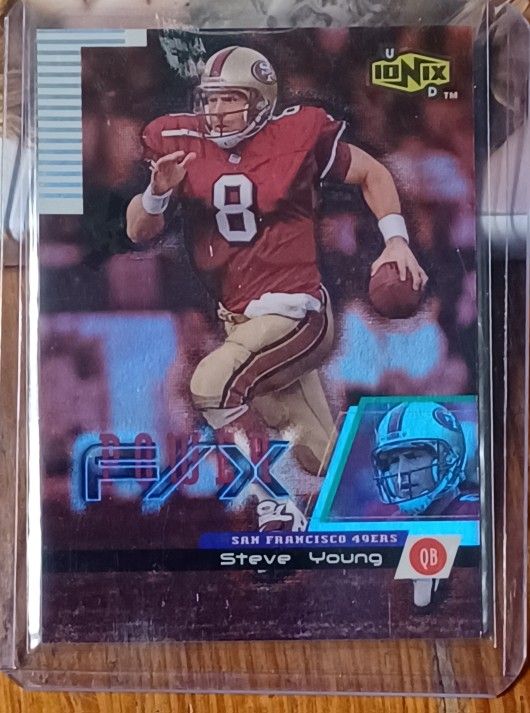 Steve Young 1999 UD Ionix P4 Power FX Insert San Francisco 49ers