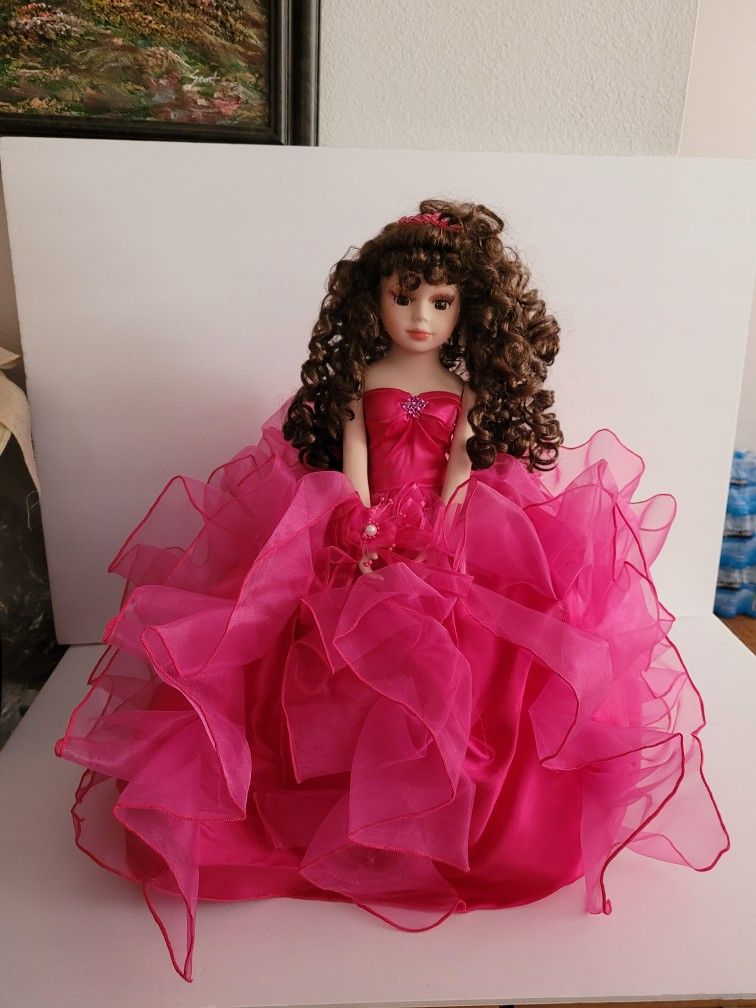 Quinceanera Porcelain Doll