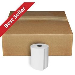 12 Pack POS Printer Paper Roll 1 Ply White Bond 3"x 150ft