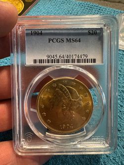 1904 $20 Liberty Head Double Eagle PCGS MS64