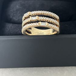 NEIL LANE 10KYG NATURAL DIA RING 