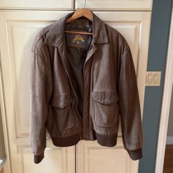 Men’s Suede Leather Jacket (large)