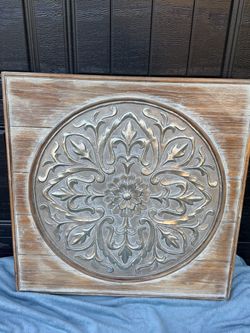 Decorative Floral Medallion Wall Art Panel