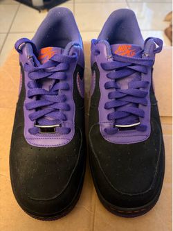 Nike Air Force 1 Low Black Purple Orange Sneakers