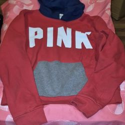 Womens Pink Hoodie Size Large
