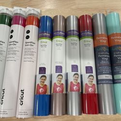 Brand New Vinyl & Iron-On Bundle (9 Rolls)