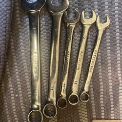 Open And Box Wrench Set Metric