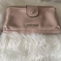 Nine West Pink Wristlet Wallet Light Pink