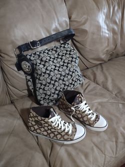Authentic Coach Bag And Shoes Women 7 1/2 B   I'm In Buda Tx