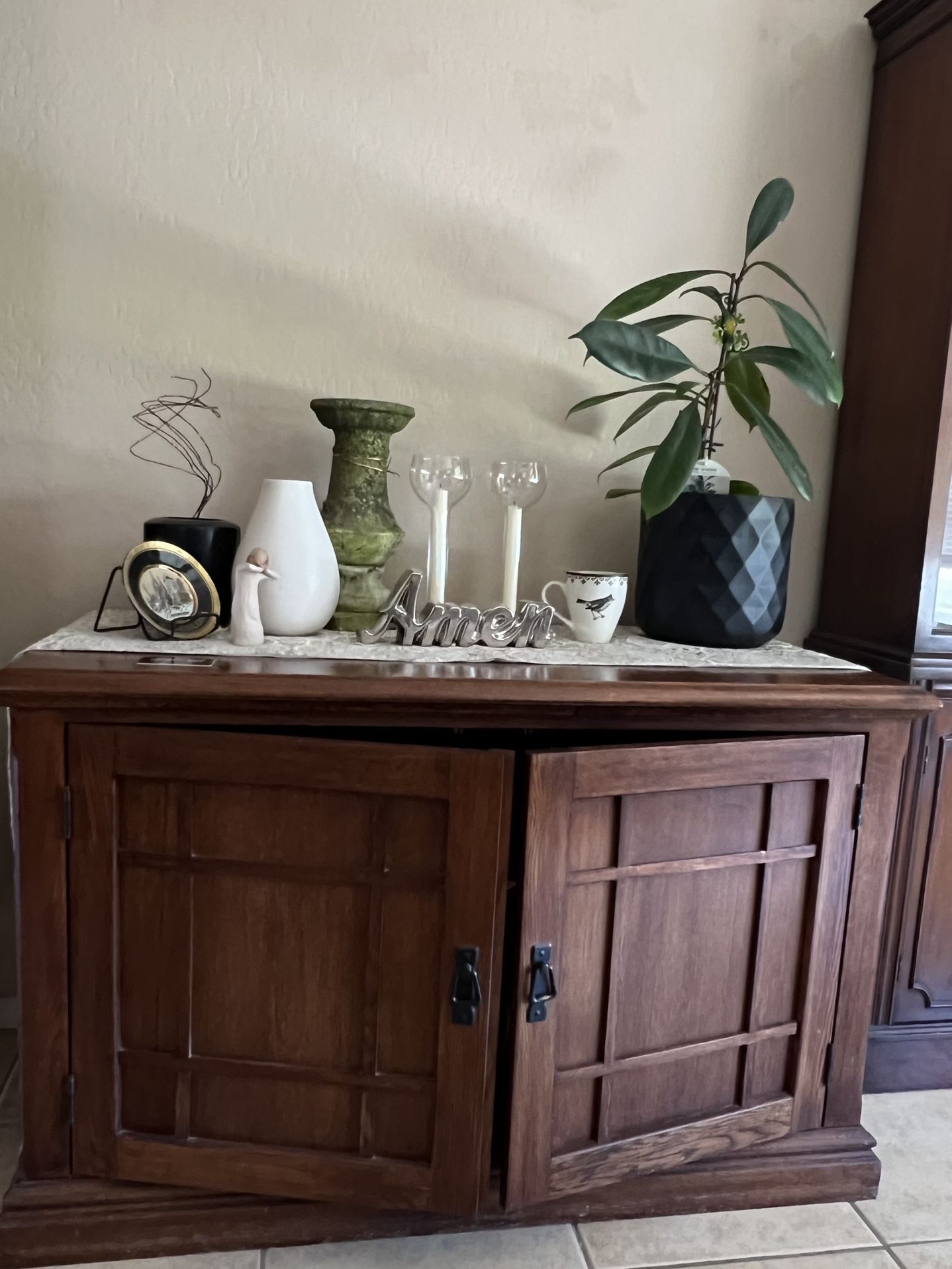 Solid Wood Vintage Cabinet / Sideboard