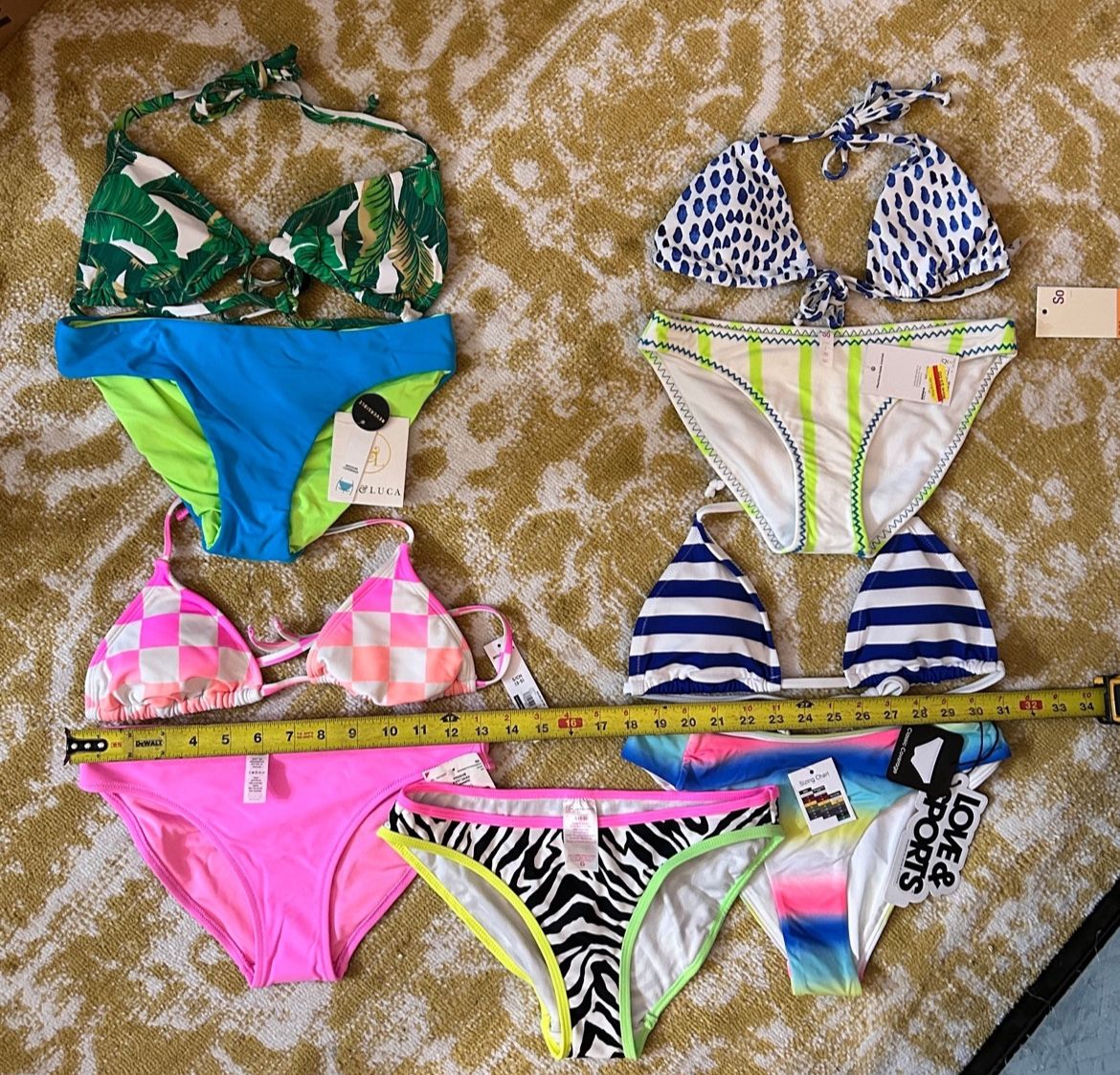 9 Piece Bikini Bun Bundle