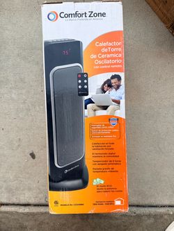 Comfort Zone Oscillating Ceramic Tower Heater
