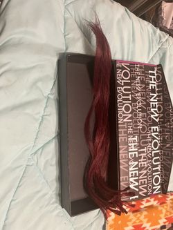 Glue In Real Hair Extensions 15) 20 Inch Burgundy Pieces And 2 Black 20 Inch