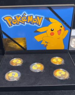 Pokémon collectible gold plated coins