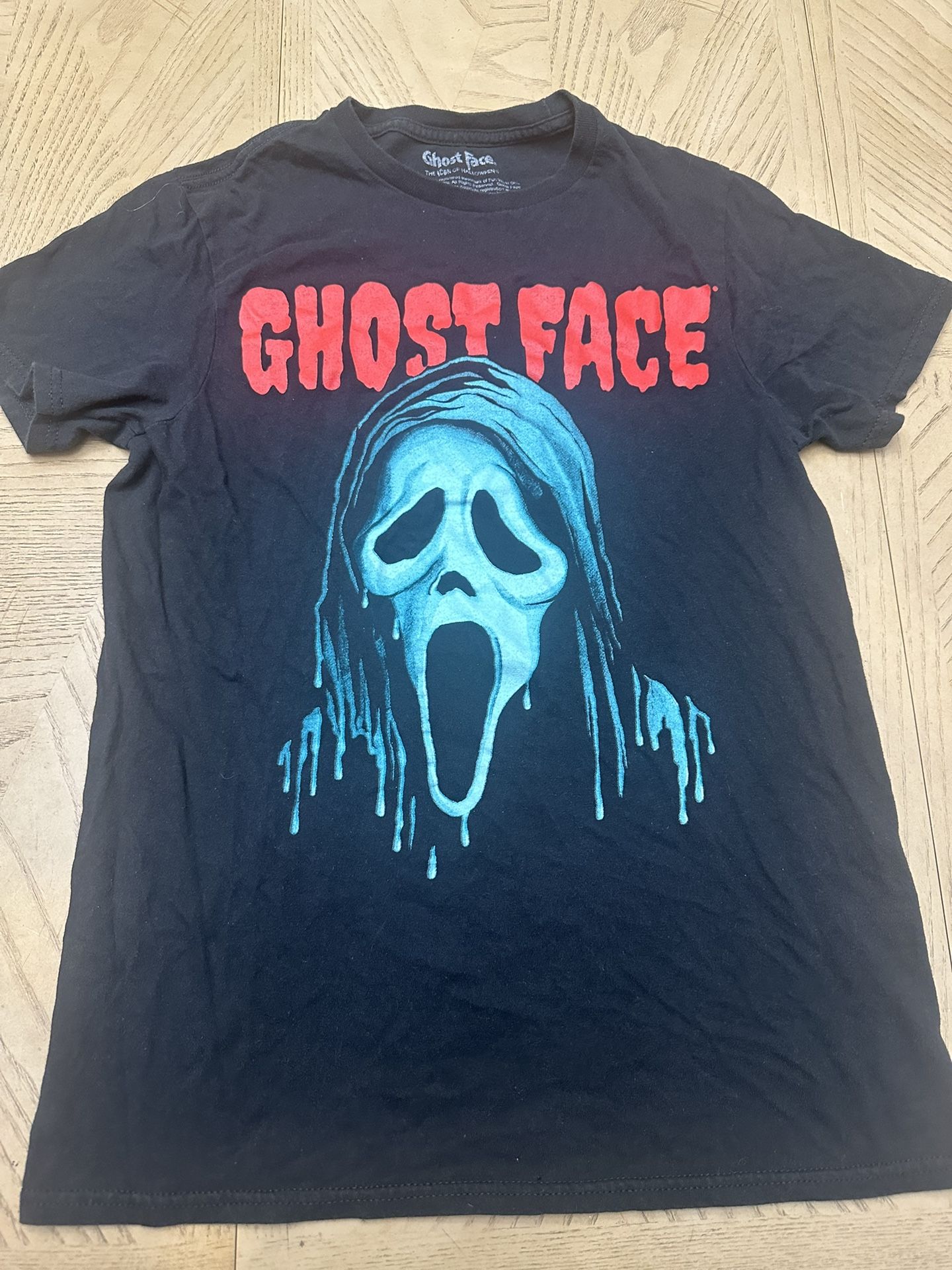 Halloween Icon Ghostface Scream T Shirt Mens sz small Short Sleeve Black -