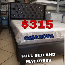NEW BED FRAME FULL MATTRESS INCLUDED IN STOCK 