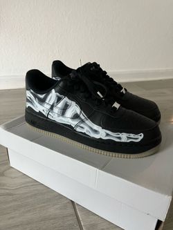 Nike Air Force 1 Low Skeleton Black Halloween 2019 BQ7541-001 Size 9 OG Box