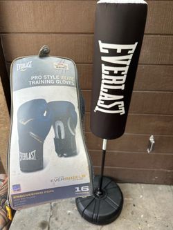 Boxing bag cardio W/new gloves