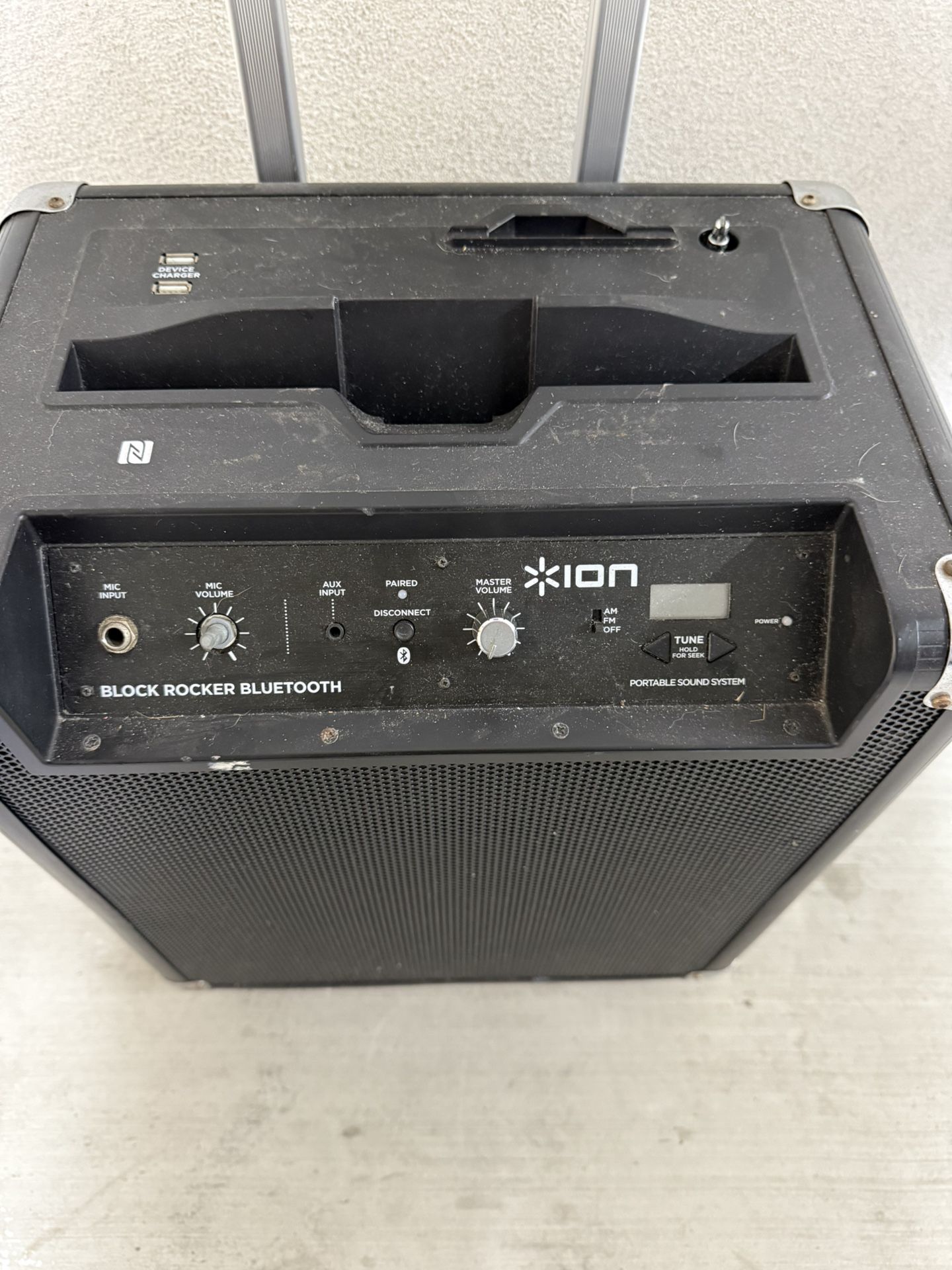 ION Block Rocker Portable Rolling Speaker Black