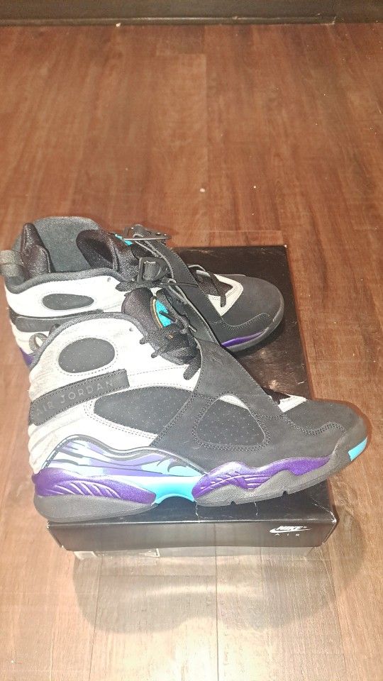 Jordan Retro 8 Aqua 9.5