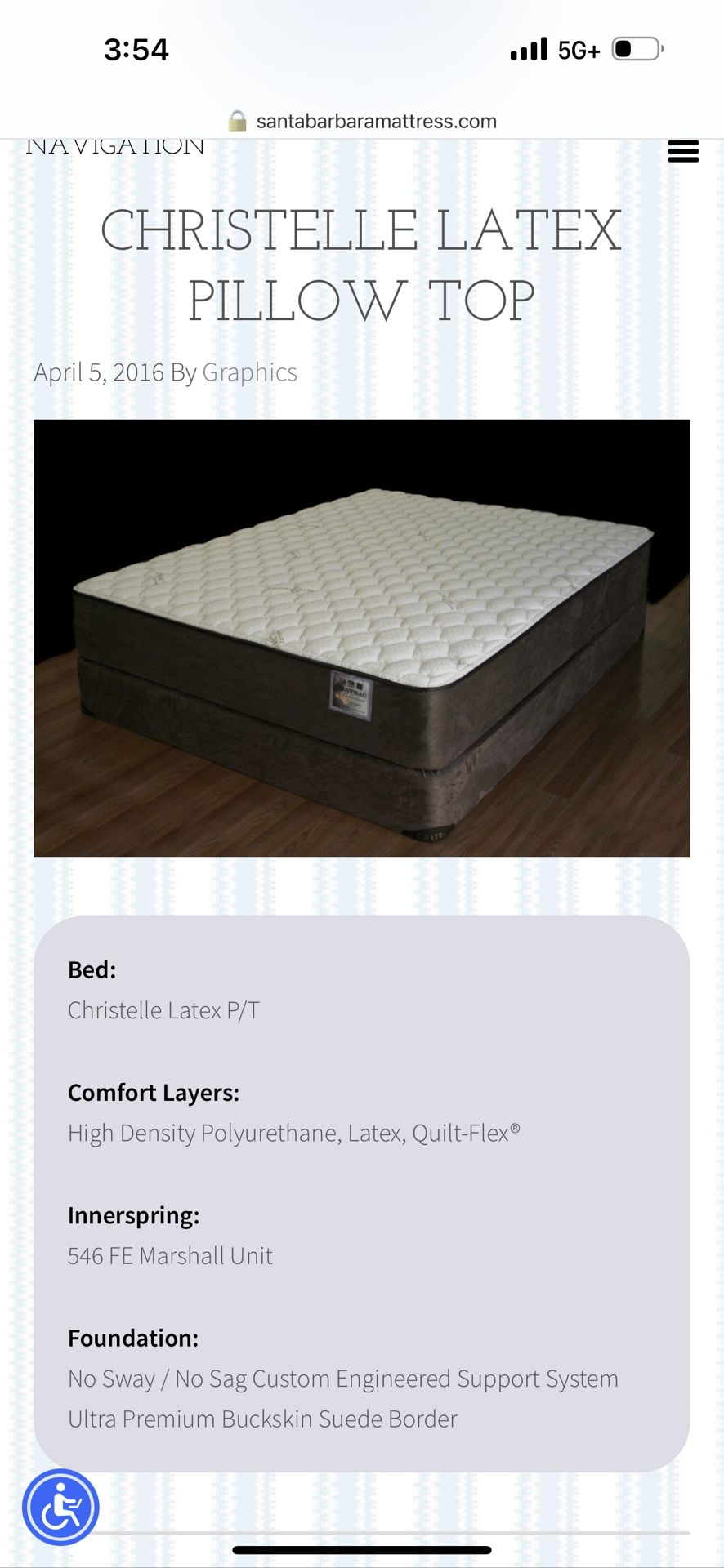 StressoPedic Christelle Twin Pillow Top Mattress for Sale in Seguin