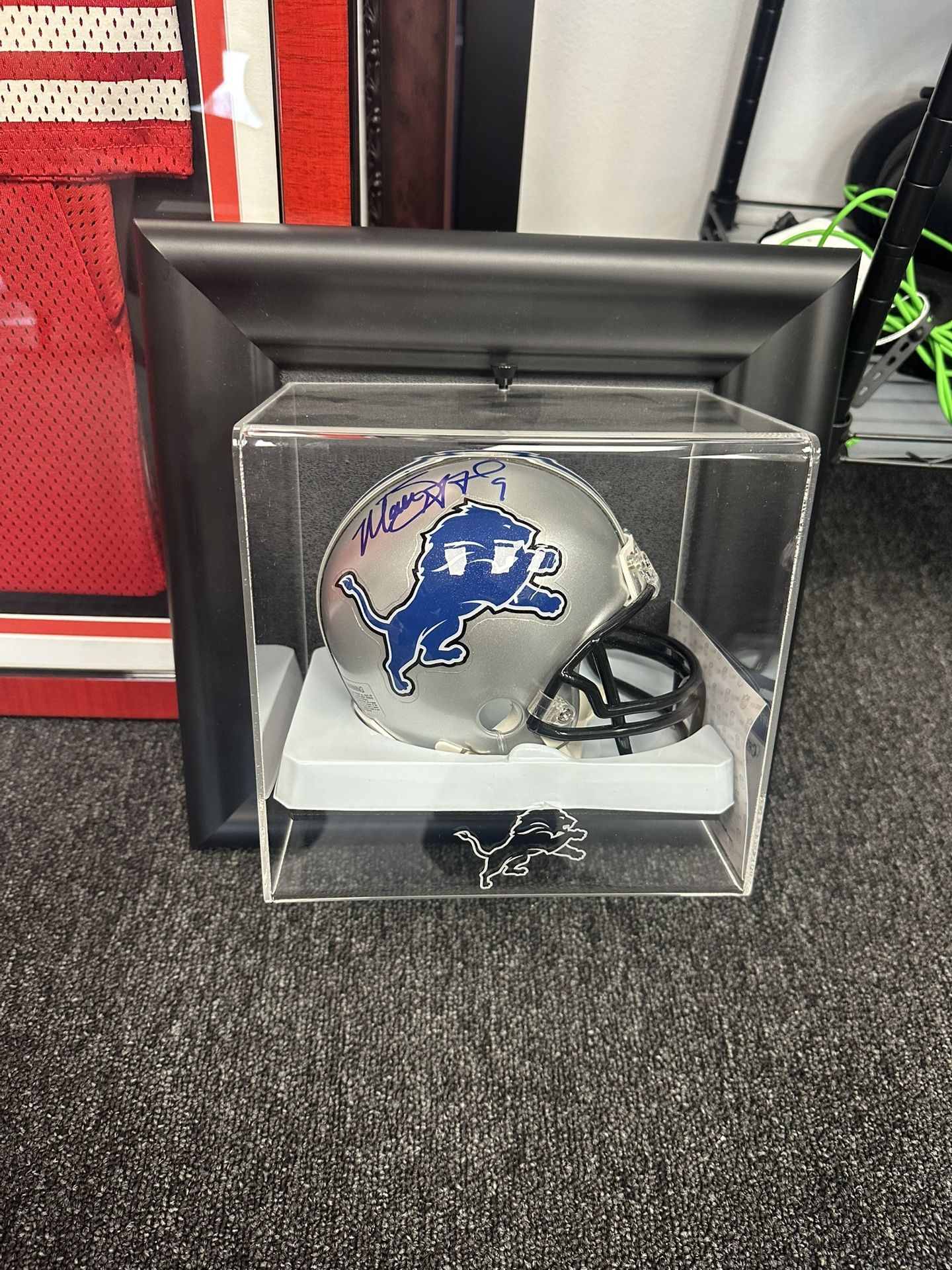 Matthew Stafford Autographed Mini Lions Helmet