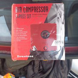 Air Compressor By Firestone A Five Piece Set 260 PSI Heavy Duty