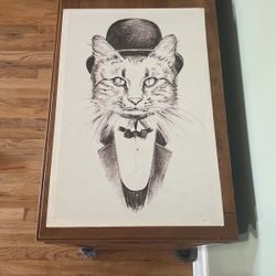 Cat with a Hat Wall Art