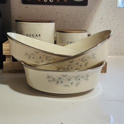 3 Piece Lenox Windsong Serving Pieces