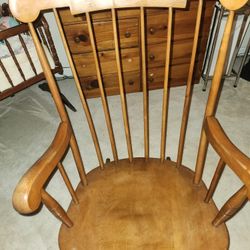 S.Bent And Brothers Solid Maple 1960s Rocker 