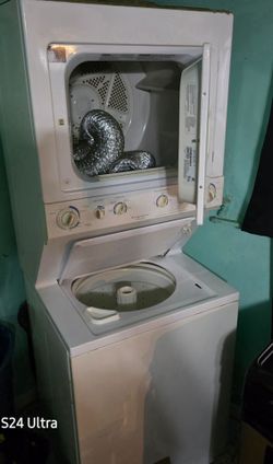 Stacked washer and dryer