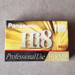Vintage/ Old Panasonic Camcorder Video Recorder Tape Hi8 MP 120 Professional use 8mm, Sealed 
