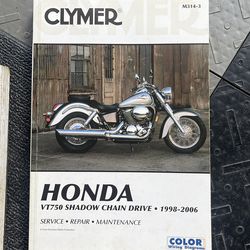 Clymer Honda Shadow Ace American Classic Edition VT750DC 98-06 owners service repair manual