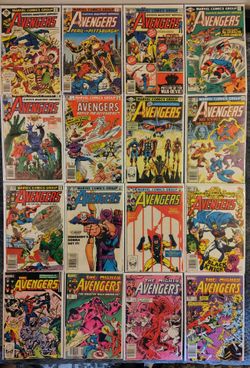 Avengers Marvel Comic Lot (16 Books) - Bronze/Copper Age Inc. Key #223